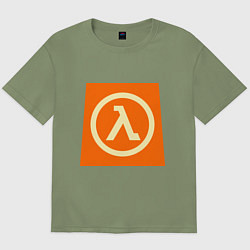 Футболка оверсайз мужская Half-Life, цвет: авокадо
