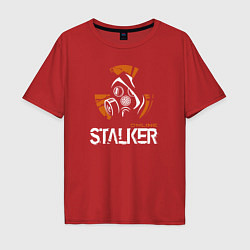 Футболка оверсайз мужская STALKER: Online, цвет: красный