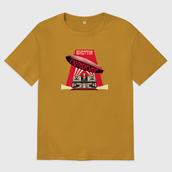 Футболка оверсайз мужская LZ: Mothership, цвет: горчичный