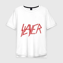 Футболка оверсайз мужская Slayer, цвет: белый