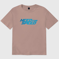Футболка оверсайз мужская Need for speed, цвет: пыльно-розовый