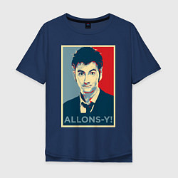 Мужская футболка оверсайз Allons-y Poster