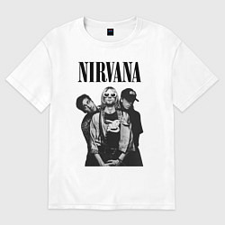 Футболка оверсайз мужская Nirvana Group, цвет: белый