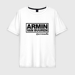 Футболка оверсайз мужская Armin van Buuren, цвет: белый