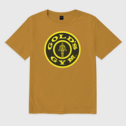 Футболка оверсайз мужская Gold's Gym, цвет: горчичный