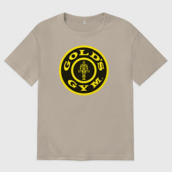 Футболка оверсайз мужская Gold's Gym, цвет: миндальный