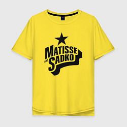 Футболка оверсайз мужская Matisse & Sadko, цвет: желтый