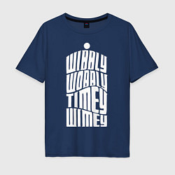 Мужская футболка оверсайз Talk Whovian To Me