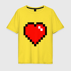 Футболка оверсайз мужская Minecraft Lover, цвет: желтый