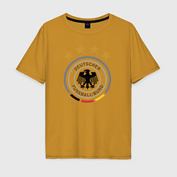 Футболка оверсайз мужская Deutscher Fussball-Bund, цвет: горчичный