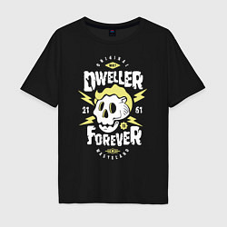 Футболка оверсайз мужская Dweller Forever, цвет: черный