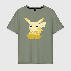Мужская футболка оверсайз Pikachu Shadow