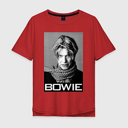 Футболка оверсайз мужская Bowie Legend, цвет: красный