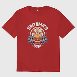 Футболка оверсайз мужская Saitama's Gym, цвет: красный