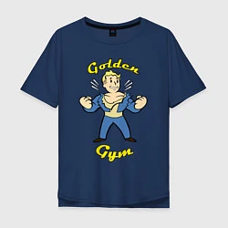 Мужская футболка оверсайз Fallout: Golden gym