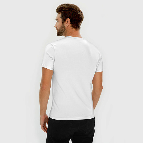 Мужская slim-футболка Горсвет / Белый – фото 4