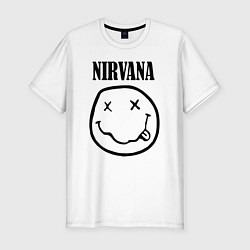 Футболка slim-fit Nirvana, цвет: белый