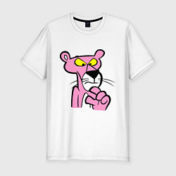 Футболка slim-fit Розовая пантера, цвет: белый