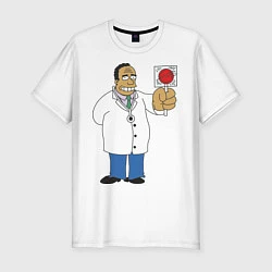 Мужская slim-футболка Dr Hibbert
