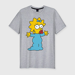 Футболка slim-fit Maggie Simpson, цвет: меланж