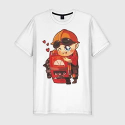 Мужская slim-футболка Enginer lover - TF2