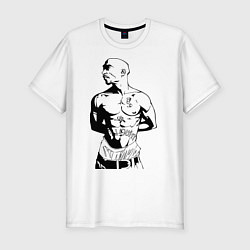 Футболка slim-fit 2pac, цвет: белый