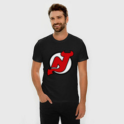 Футболка slim-fit New Jersey Devils, цвет: черный — фото 2