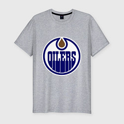 Футболка slim-fit Edmonton Oilers, цвет: меланж