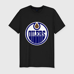 Футболка slim-fit Edmonton Oilers, цвет: черный