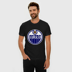 Футболка slim-fit Edmonton Oilers, цвет: черный — фото 2