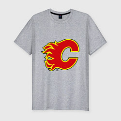 Футболка slim-fit Calgary Flames, цвет: меланж