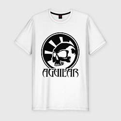 Футболка slim-fit Aguilar, цвет: белый