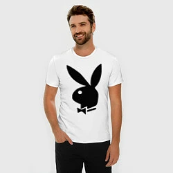 Футболка slim-fit Playboy, цвет: белый — фото 2