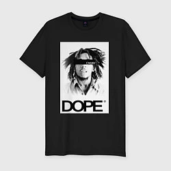 Футболка slim-fit Bob Marley Dope, цвет: черный