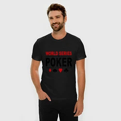 Футболка slim-fit World series of poker, цвет: черный — фото 2