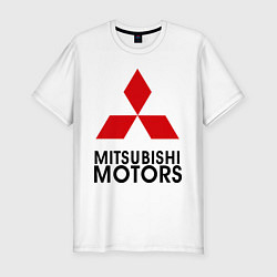 Футболка slim-fit Mitsubishi, цвет: белый