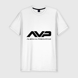 Футболка slim-fit AVP: Black Style, цвет: белый