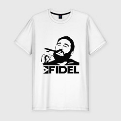 Футболка slim-fit FIdel, цвет: белый
