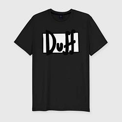 Футболка slim-fit Duff, цвет: черный