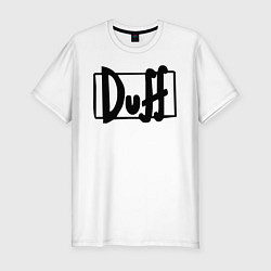 Футболка slim-fit Duff, цвет: белый
