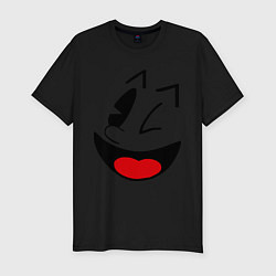 Мужская slim-футболка Pac-Man Smile
