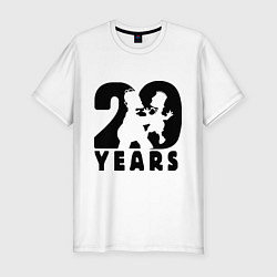 Футболка slim-fit Simpsons: 20 years, цвет: белый