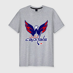Футболка slim-fit Washington Capitals: Ovechkin, цвет: меланж