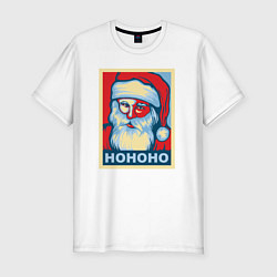 Футболка slim-fit Santa HOHOHO, цвет: белый