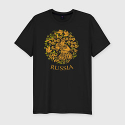 Футболка slim-fit Russia Forever, цвет: черный