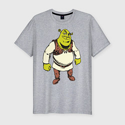 Футболка slim-fit Shrek 3, цвет: меланж