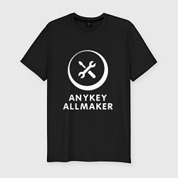 Футболка slim-fit Anykey Allmaker, цвет: черный