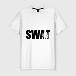 Футболка slim-fit Swat, цвет: белый