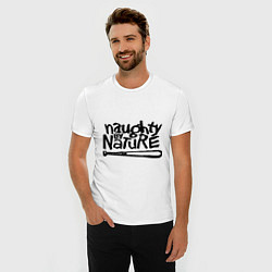 Футболка slim-fit Naughty by nature, цвет: белый — фото 2