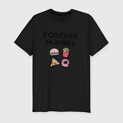 Футболка slim-fit Forever Hungry, цвет: черный